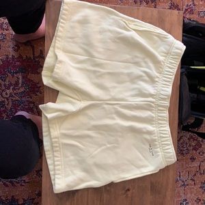 Rag and Bone Yellow Sweat shorts